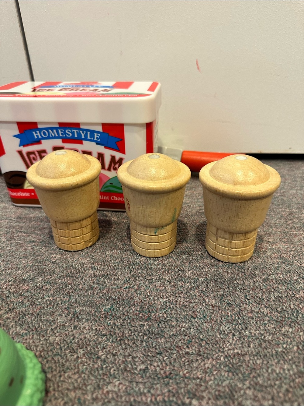 Melissa and Doug Ice Cream Scoop + Stack Cone Magnetic Play Set with Extra - Picture 7 of 13